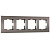 Рамка на 4 поста Werkel Slab бронза матовый W0042963 4690389193538