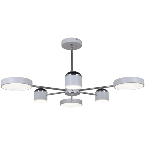 Потолочная светодиодная люстра Reluce 13289-4.3-06 Белый+Хром