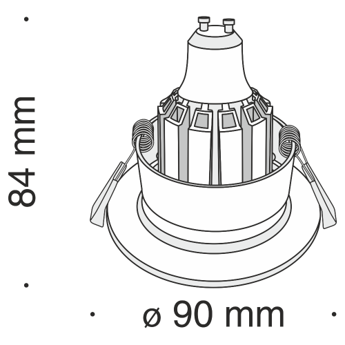 Встраиваемый светильник Maytoni Barret DL041-01G