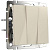 Выключатель Werkel трехклавишный слоновая кость WL03-SW-3G-ivory 4690389073434