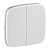 Лицевая панель Legrand Valena Allure выключателя двухклавишного жемчуг 755029