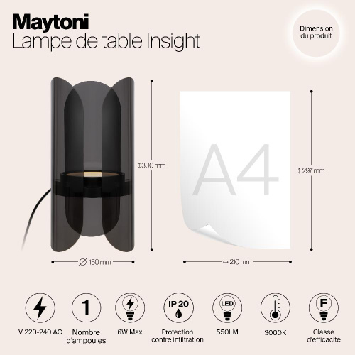 Настольный светильник Maytoni MOD416TL-L6BR3K