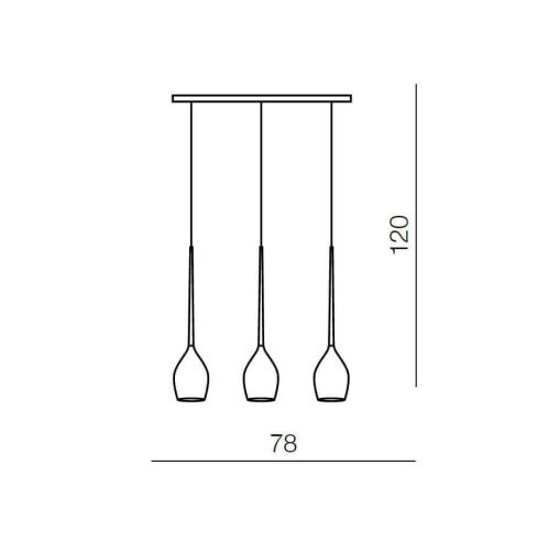 Подвесной светильник Azzardo Izza 3 AZ2320