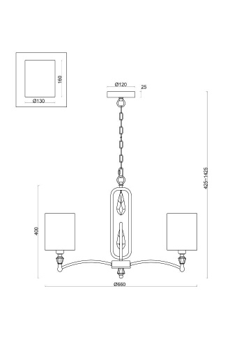Подвесная люстра Freya Riverside FR1007PL-05BS Подвесная люстра Freya Riverside FR1007PL-05BS