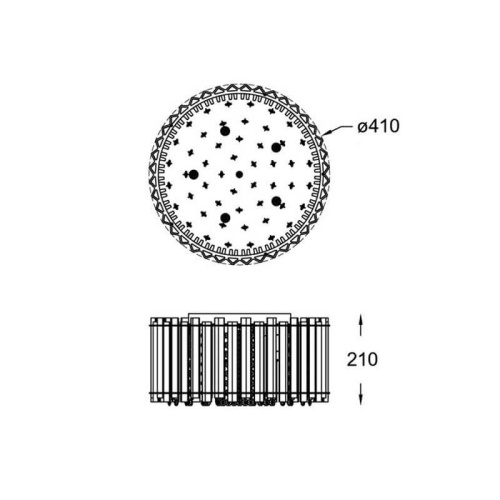 Потолочная люстра Zumaline Ventus C0465-05C-B5AC
