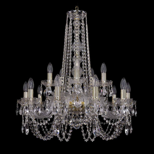 Подвесная люстра Bohemia Ivele 1402/10+5/240/h-75 G Подвесная люстра Bohemia Ivele 1402/10+5/240/h-75 G