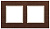 Рамка 2-постовая ЭРА Elegance 14-5302-09 Б0034574