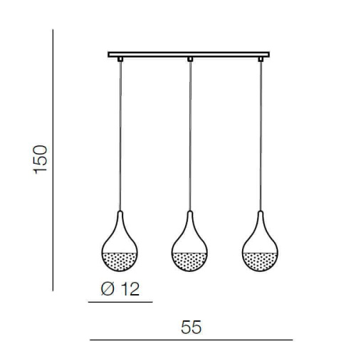 Подвесной светильник Azzardo Cecilia 3 line AZ2173