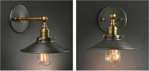 Бра Cone 20Th C.factory Filament By Imperiumloft