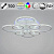 Потолочная светодиодная люстра Reluce 09812-3.3-4+4A WH (RGB)
