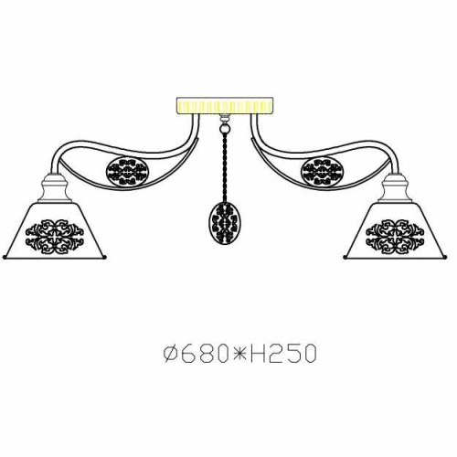 Потолочная люстра Rivoli Medaglione 5018-305 Б0038090