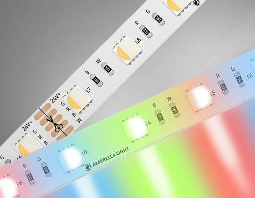 Светодиодная лента Ambrella Light 10W/m 60LED/m 5050SMD дневной белый/RGB 5M GS4402