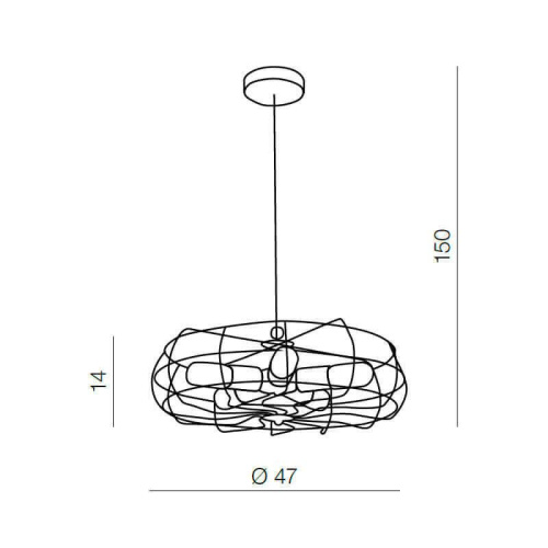 Подвесная люстра Azzardo Fan pendant AZ2532 Подвесная люстра Azzardo Fan pendant AZ2532