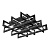 Потолочный светодиодный светильник iLedex Stalker 9082-800*800-X 192W BK