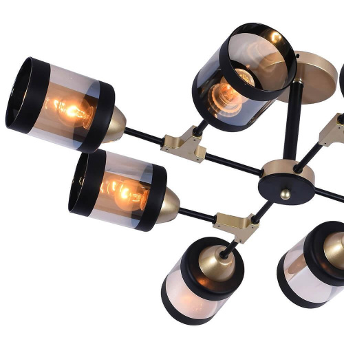 Потолочная люстра Seven Fires Паула SF3304/8C-CGD+MBK