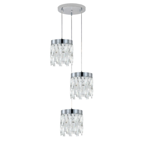 Подвесная люстра Indigo Anna V12029/3P Chrome V000497 Подвесная люстра Indigo Anna V12029/3P Chrome V000497