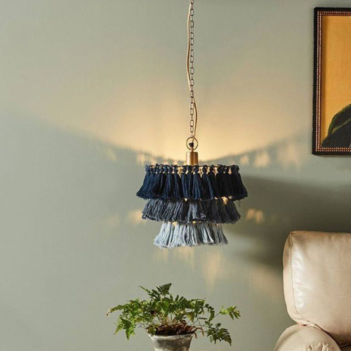 Подвесной Светильник Tassel Wall Синий By Imperiumloft