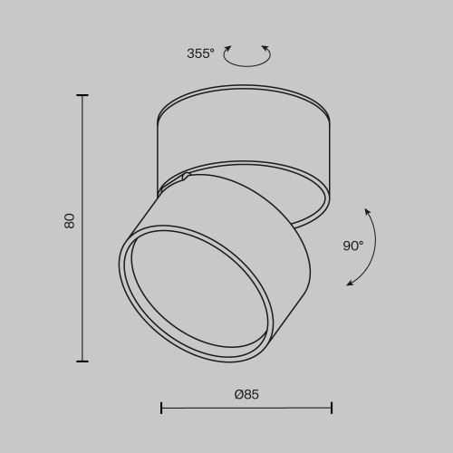 Светодиодный спот Maytoni Onda C024CL-L12W4K Светодиодный спот Maytoni Onda C024CL-L12W4K