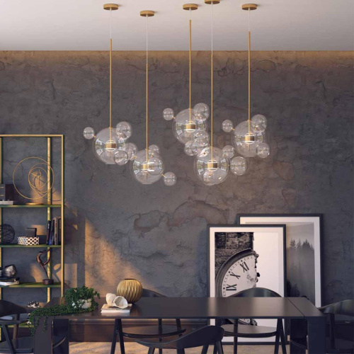 Подвесной светодиодный светильник Odeon Light Bubbles 4640/12LB