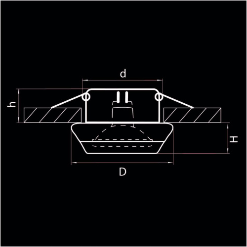 Встраиваемый светильник Lightstar Fritella 002700