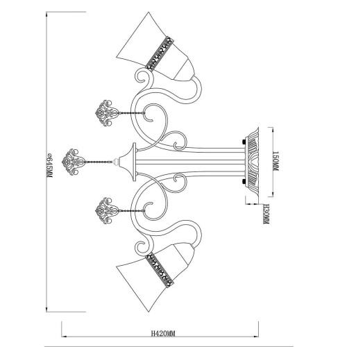 Потолочная люстра Rivoli Zeffiro 2040-305 Б0038387