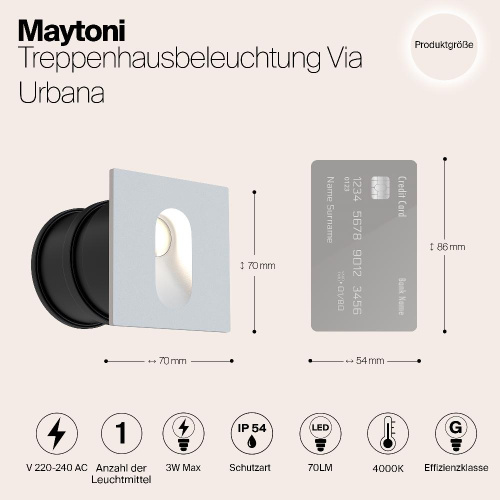Уличный светодиодный светильник Maytoni Via Urbana O022-L3W