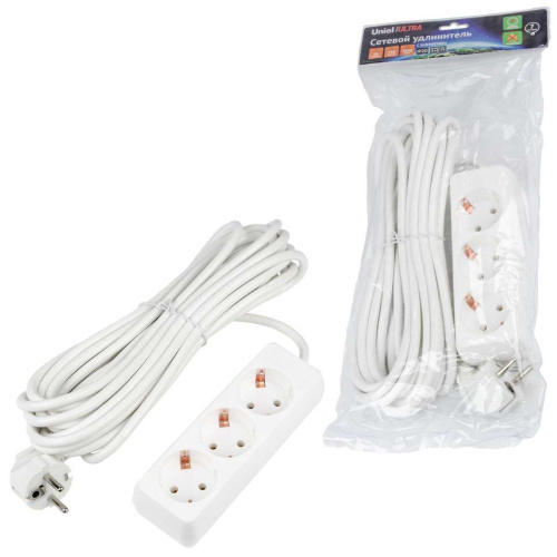 Удлинитель Uniel Ultra 3гн х 7м с/з S-GCU3-7 White UL-00010003 Удлинитель Uniel Ultra 3гн х 7м с/з S-GCU3-7 White UL-00010003