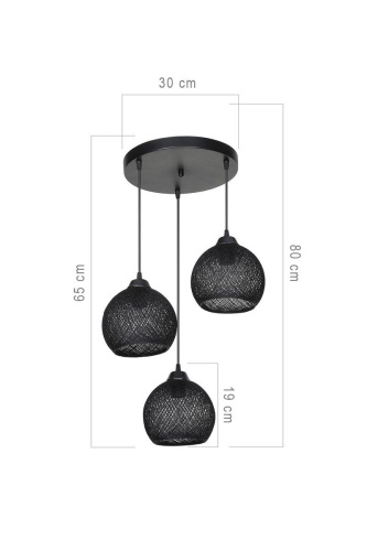 Подвесная люстра Toplight Lizbeth TL1612R-03BK Подвесная люстра Toplight Lizbeth TL1612R-03BK