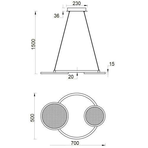 Подвесной светильник Vele Luce Medusa VL7272P02 Подвесной светильник Vele Luce Medusa VL7272P02