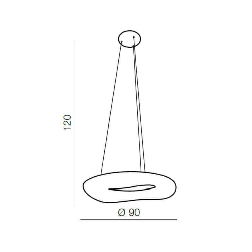 Подвесная люстра Azzardo Donut pendant 91 AZ2061