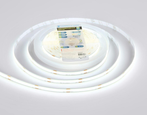 Светодиодная лента Ambrella Light 12W/m 480LED/m COB холодный белый 5M GS4703