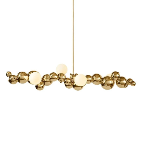 Люстра 9518P gold/smoky