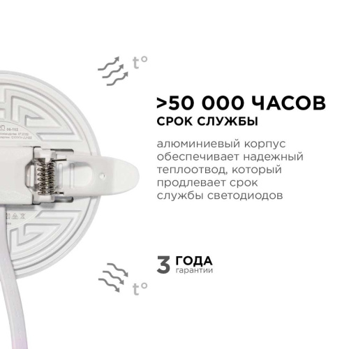 Светодиодная панель безрамочная Apeyron 06-102 Светодиодная панель безрамочная Apeyron 06-102