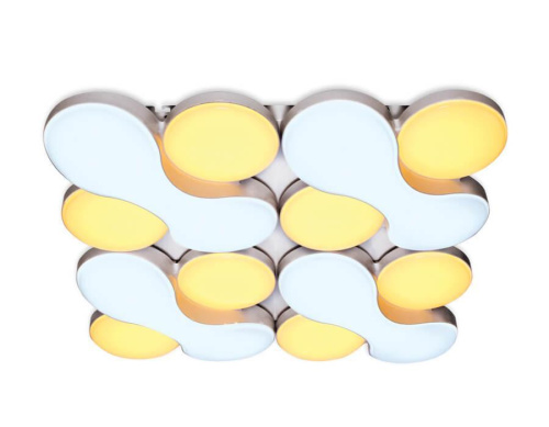 Потолочный светодиодный светильник Ambrella light Orbital Granule FG1066/4 WH 208W D720*720