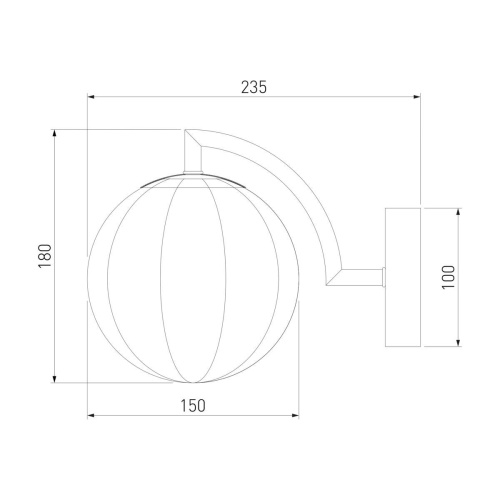 Бра Eurosvet Оптима Eden 30178/1 латунь