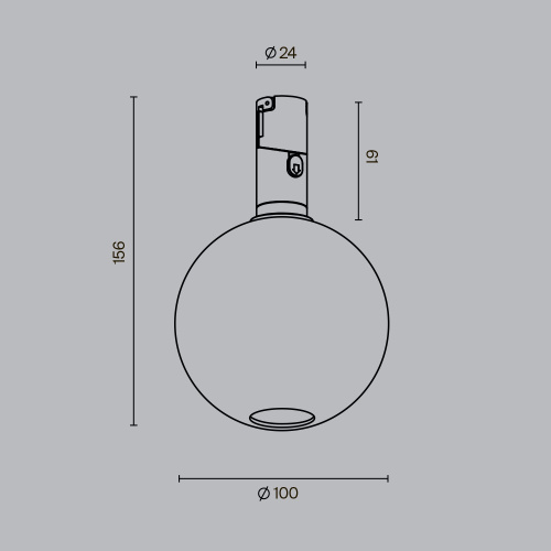 Трековый светильник Technical TR205-1-3W3K-B Трековый светильник Technical TR205-1-3W3K-B