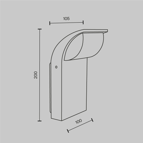 Настенный светильник (бра) Outdoor O446WL-L7GF3K Настенный светильник (бра) Outdoor O446WL-L7GF3K