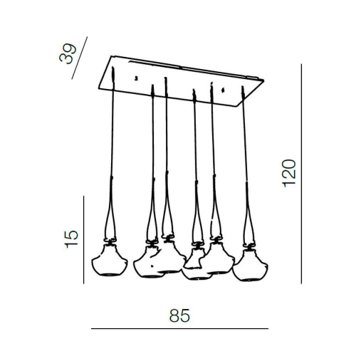 Подвесной светильник Azzardo Tasos 6 AZ0262