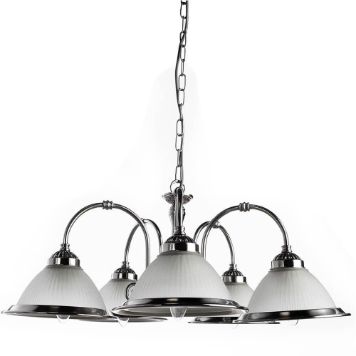 Подвесная люстра Arte Lamp American Diner A9366LM-5SS Подвесная люстра Arte Lamp American Diner A9366LM-5SS