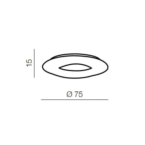 Потолочный светильник Azzardo Donut Top 75 AZ2063