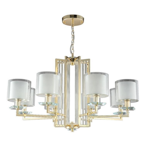 Подвесная люстра Crystal Lux Nicolas SP-PL8 Gold/White Подвесная люстра Crystal Lux Nicolas SP-PL8 Gold/White