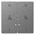 Клавиша двойная Schneider Electric Merten D-Life MTN3429-6036