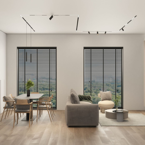 Трековый светодиодный светильник Denkirs Simple Spot DK8108-BK