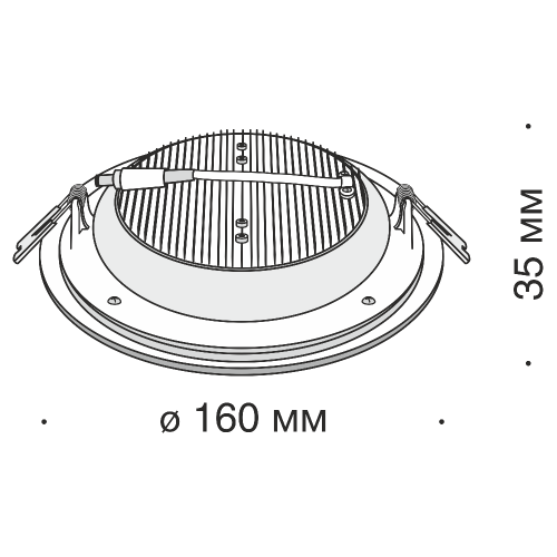 Встраиваемый светильник Technical DL304-L12W