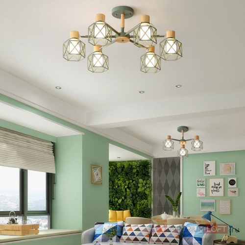 Потолочная Люстра Corf B3 White 5 Lamps By Imperiumloft