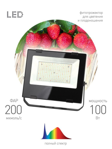 Прожектор светодиодный для растений ЭРА 100W 4000K Fito-100W-Ra90-Led Б0047876
