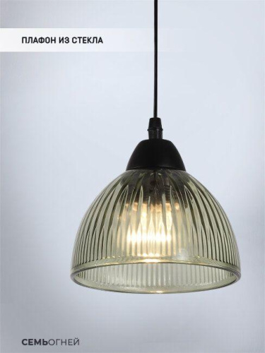 Подвесной светильник Seven Fires Dzhenis WD4004/1P-BK-GN