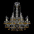 Подвесная люстра Bohemia Ivele 1410/8+4/195/h-63/Pa/V1003