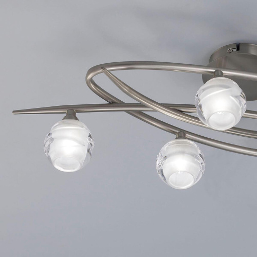 Потолочная люстра Mantra Loop Satin Nickel 1812 Потолочная люстра Mantra Loop Satin Nickel 1812