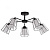 Потолочная люстра IMEX MD.24380-5-S BK+CH